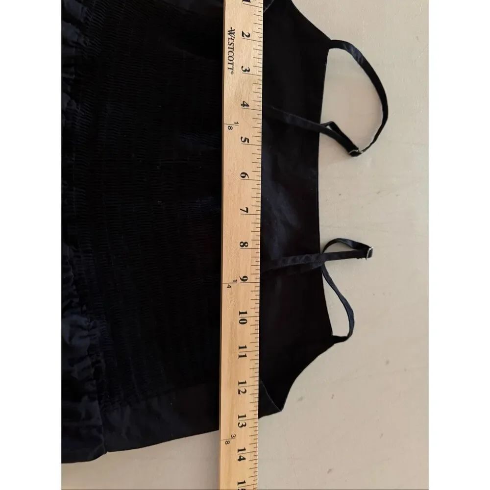 GAP Maternity Black Tiered Maxi Dress XS Smocked Back Cotton Sundress - Picture 8 of 11